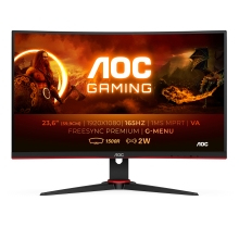 MONITOR AOC C24G2AE 23.6" FHD 165HZ 1MS 2X HDMI 2X DP CURVO