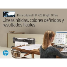 Cartucho original HP 728 negro mate