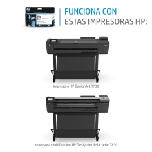 Cartucho original HP 728 negro mate