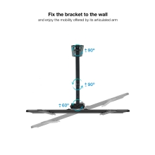 Soporte de pared TooQ LP7843TN-B 32" a 55" con doble brazo
