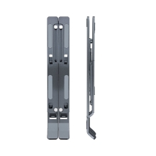 Soporte elevador Tooq aluminio plegable portátiles gris