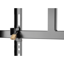 Soporte de suelo con ruedas Equip 650608 37" a 80" fijo negro