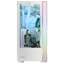 Caja E-ATX Mars Gaming MC-ULTRA doble línea ARGB blanco