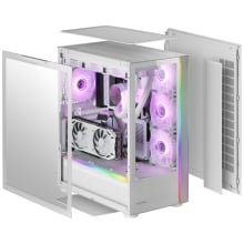Caja E-ATX Mars Gaming MC-ULTRA doble línea ARGB blanco