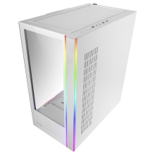 Caja E-ATX Mars Gaming MC-ULTRA doble línea ARGB blanco