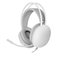 Auriculares Mars Gaming MH-Glow 3.5mm alimentado por USB blanco