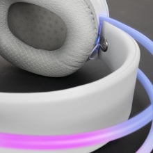 Auriculares Mars Gaming MH-Glow 3.5mm alimentado por USB blanco