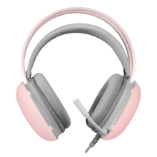 Auriculares Mars Gaming MH-Glow 3.5mm alimentado por USB rosa