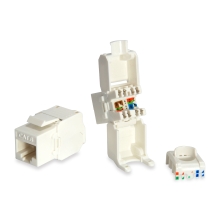 Pack 8 unidades conector hembra RJ45 Equip UTP Cat6 panel Keystone tool free