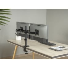 Soporte Mesa Equip 650157 17" a 32" 2 pantallas con brazo