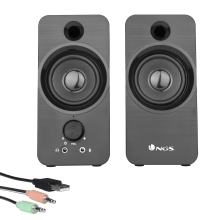 Altavoces 2.0 NGS SB350 12W (2x6W) 3.5mm entrada micrófono