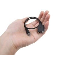 Adaptador RJ9 a 3.5mm para conexion de headset a telefono