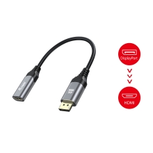 Adaptador Equip DisplayPort 1.2 macho a HDMI hembra 4K 15cm