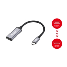 Adaptador Equip USB Tipo C macho a HDMI hembra 2.0 4K 15cm