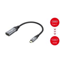 Adaptador Equip USB Tipo C macho a HDMI hembra 2.1 8K 15cm