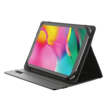 Funda universal Trust Primo Folio para tablets 10" PET reciclados negro (24214)