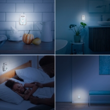 Cargador USB pared Ewent 2 USB 2.4A con sensor luz