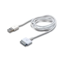 KIT APPLE CARGADOR CONCEPTRONIC PARA COCHE A 2 USB 5V 2A Y CABLE USB APPLE 1105228