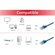 Cable de red Equip SFTP Cat6A 3m LSZH azul