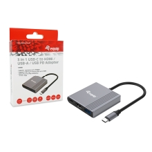 Docking USB tipo C Equip 133488 a 1xHDMI 4K USB-A USB-C PD 100W