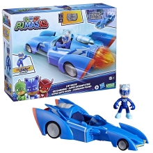 Figura hasbro gatomovil pj masks power heroes - súper gato - móvil