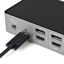 Adaptador StarTech para Tres Monitores DisplayPort y HDMI 4K de 60H