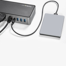 Adaptador StarTech para Tres Monitores DisplayPort y HDMI 4K de 60H