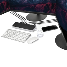 Adaptador StarTech Replicador USB Tipo C para 3 Monitores 4K 2x DP y HDMI - PD 100W