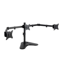 Soporte de mesa TooQ DB1704TN-B 17" a 27" 2 pantallas con peana