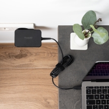 Cargador TooQ USB Tipo C PD 90W Sistema GaN