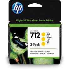 Pack 3 cartuchos originales HP 712 amarillo
