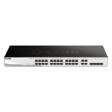 Switch semigestionable D-Link DGS-1210-28/E 24 puertos gigabit y 4 puertos SFP