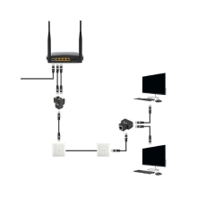 Adaptador Duplicador Lanberg Splitter SFTP 1xRJ45 a 2xRJ45