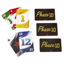 Mattel Phase 10 - Juego de Cartas Estratégico para Familias y Niños a partir de 7 Años