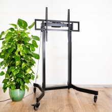 Soporte de suelo con ruedas TooQ FSM02-B 55" a 100" eléctrico "Lux"