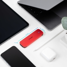 Caja externa TooQ M.2 NVMe USB 3.1 Gen2 aluminio roja