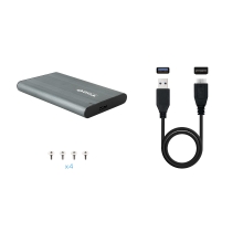 Caja externa TooQ 2.5" SATA USB 3.1 Gen1 gris