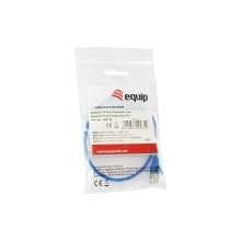 Cable de red Equip S/FTP Cat6A 0.5m LS0H Slim azul
