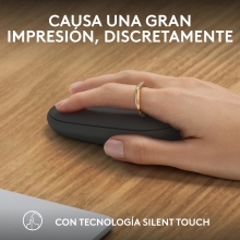 Ratón inalámbrico Logitech pebble mouse 2 m350s negro