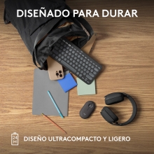 Ratón inalámbrico Logitech pebble mouse 2 m350s negro