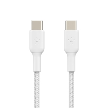 Cable trenzado Belkin Boost Charge USB tipo C macho/macho 1m blanco