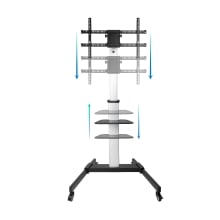 SOPORTE SUELO TOOQ RUEDAS TV HORIZ-VERT "HERA" 37" A 86"