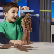 Figura hasbro marvel blast n' battle guardianes de la galaxia groot