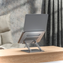 Soporte elevador portátil AISENS XL 10"-17" ajustable plata