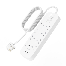 Regleta Belkin 8 tomas con protección botón apagado dual USB-C