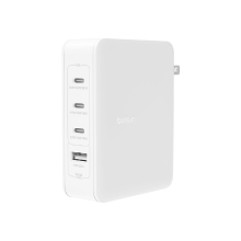 Cargador Belkin 3xUSB tipo C 1xUSB-A Gan Boost Charge 140W blanco