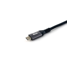 Cable Equip USB Tipo C 3.2 macho/macho 1m 5A 100W acodado 90º negro