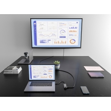 Adaptador USB tipo C Equip 1xHDMI 4k 1xUSB-C Pd 100w 2xUSB-A 5gb/s 1xGB Rj45