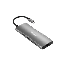 Adaptador USB tipo C Equip 1xHDMI 4k 1xUSB-C 2xUSB-A 5gb/s 1xUSB-C Pd 100w 1x1GB Rj45 1xLecto De Tarjetas