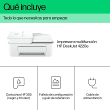 Multifunción HP DeskJet 4220E A4 WiFi blanca
